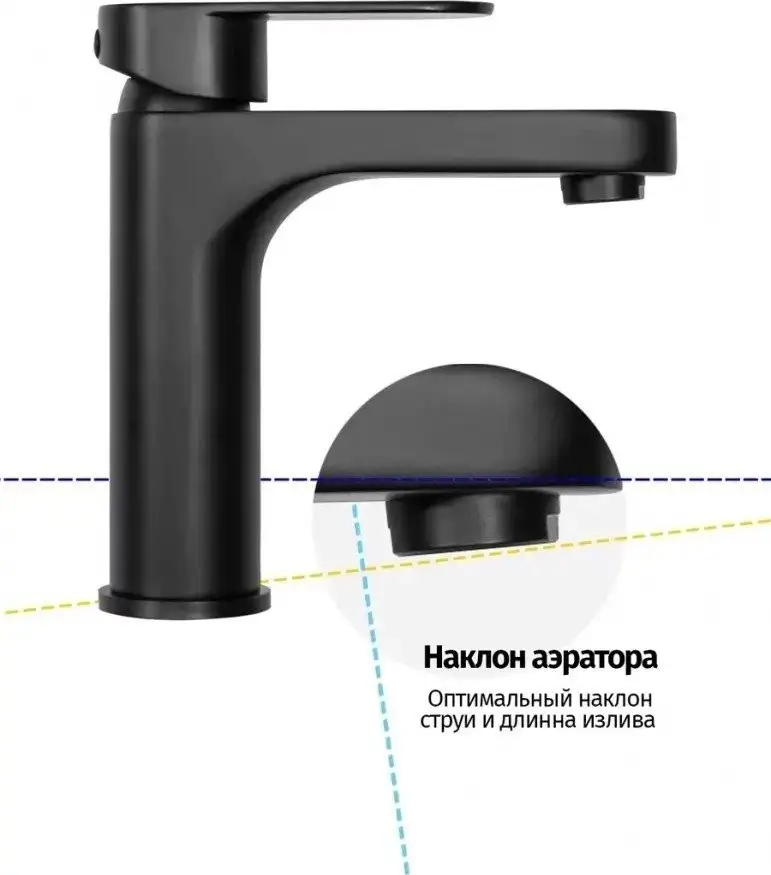 Смеситель Grocenberg GB1011 (черный матовый) - фото товара