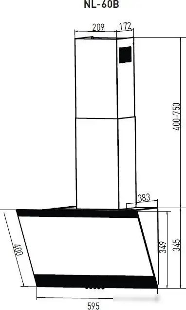 Кухонная вытяжка Making Oasis Everywhere NL-60B - фото товара