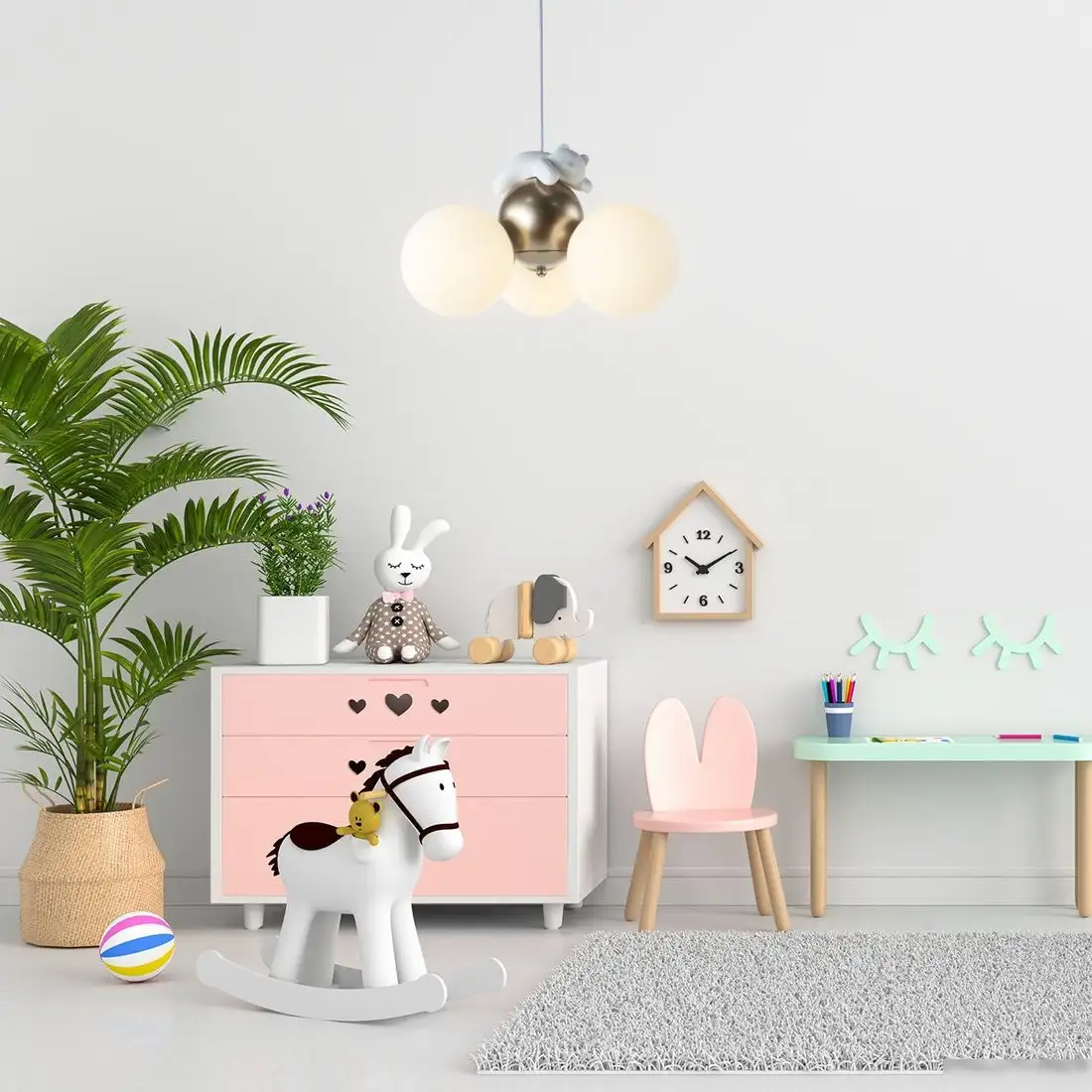 Подвесная люстра Escada 1102/3S (белый/золото) – фото товара