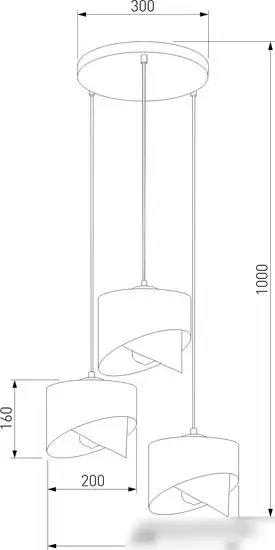 Подвесная люстра TK Lighting 4876 Grant Black – фото товара