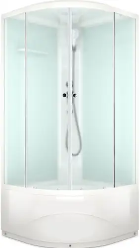 Душевая кабина Domani-Spa Delight 88 High 80x80 (сатин матированное стекло/белый) - изображение в каталоге