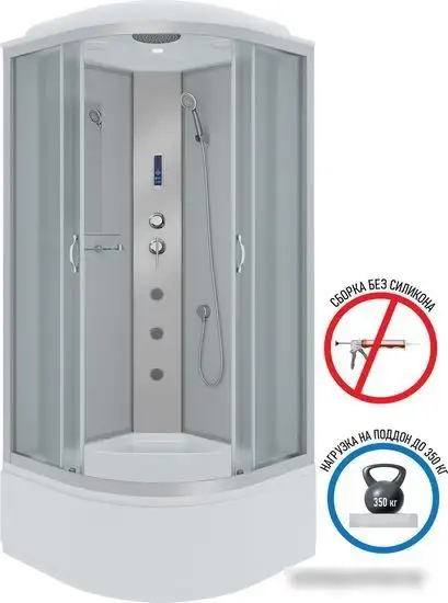 Душевая кабина Niagara NG-2309-14F 100x100x215 (матовое стекло) - фото товара