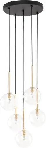 Подвесная люстра TK Lighting Nilos 5943 (золото/черный) – изображение в каталоге