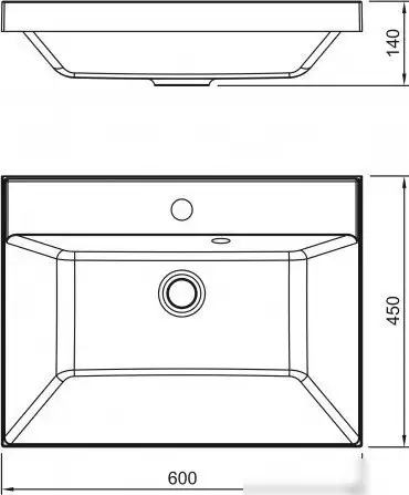 Умывальник Florentina Астория 600 (белый) - фото товара