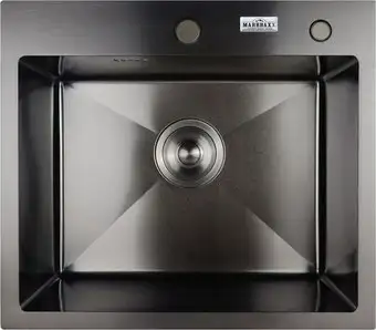 Кухонная мойка MARRBAXX B5044-R (черный/графит) - изображение в каталоге