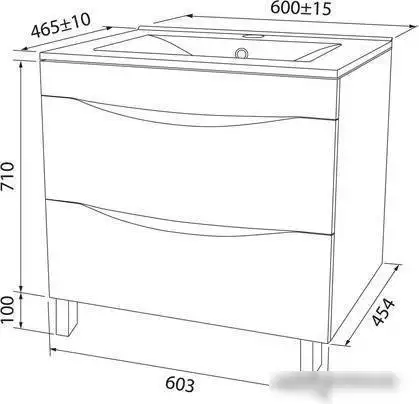 IDDIS Тумба под умывальник Cloud 60 CLO60WFi95 – фото товара