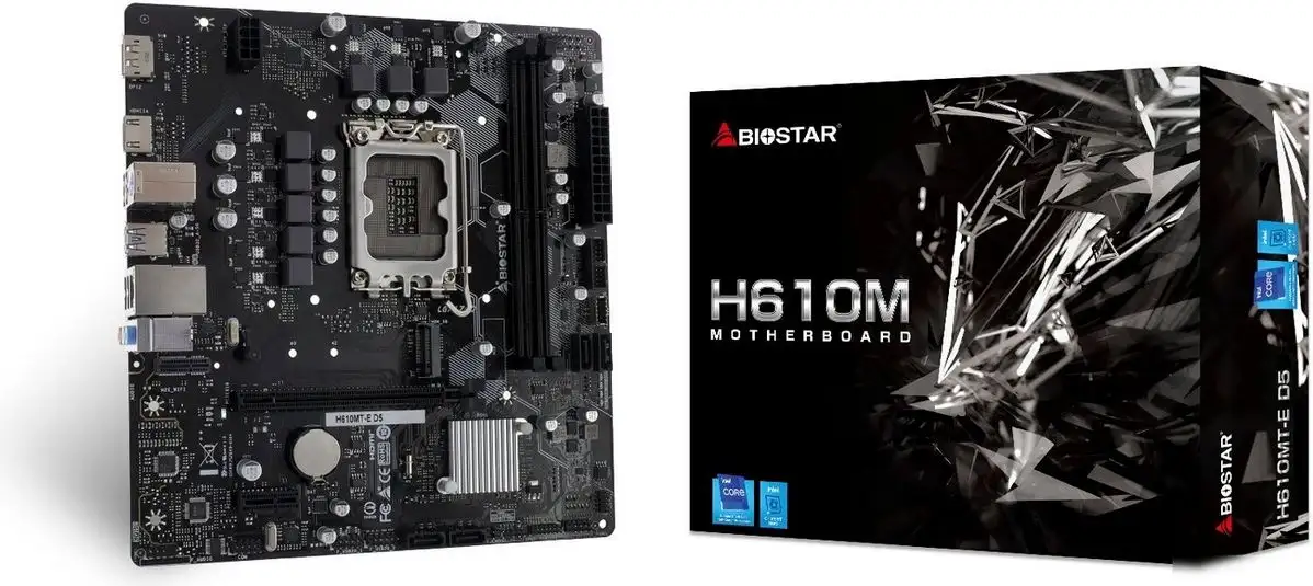 Материнская плата BIOSTAR H610MT-E D5 – фото товара