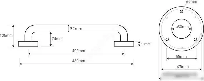 Поручень Bemeta Help 301100402 – фото товара