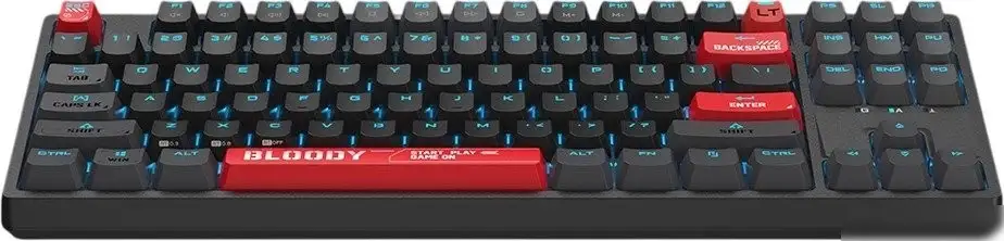 Клавиатура A4Tech Bloody AT87 (черный/красный) – фото товара