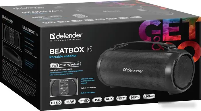Беспроводная колонка Defender Beatbox 16 – фото товара