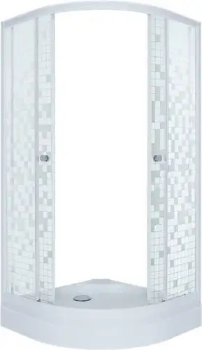 Душевой уголок Triton Стандарт А c расширительным профилем 100x100 (мозаика) - изображение в каталоге