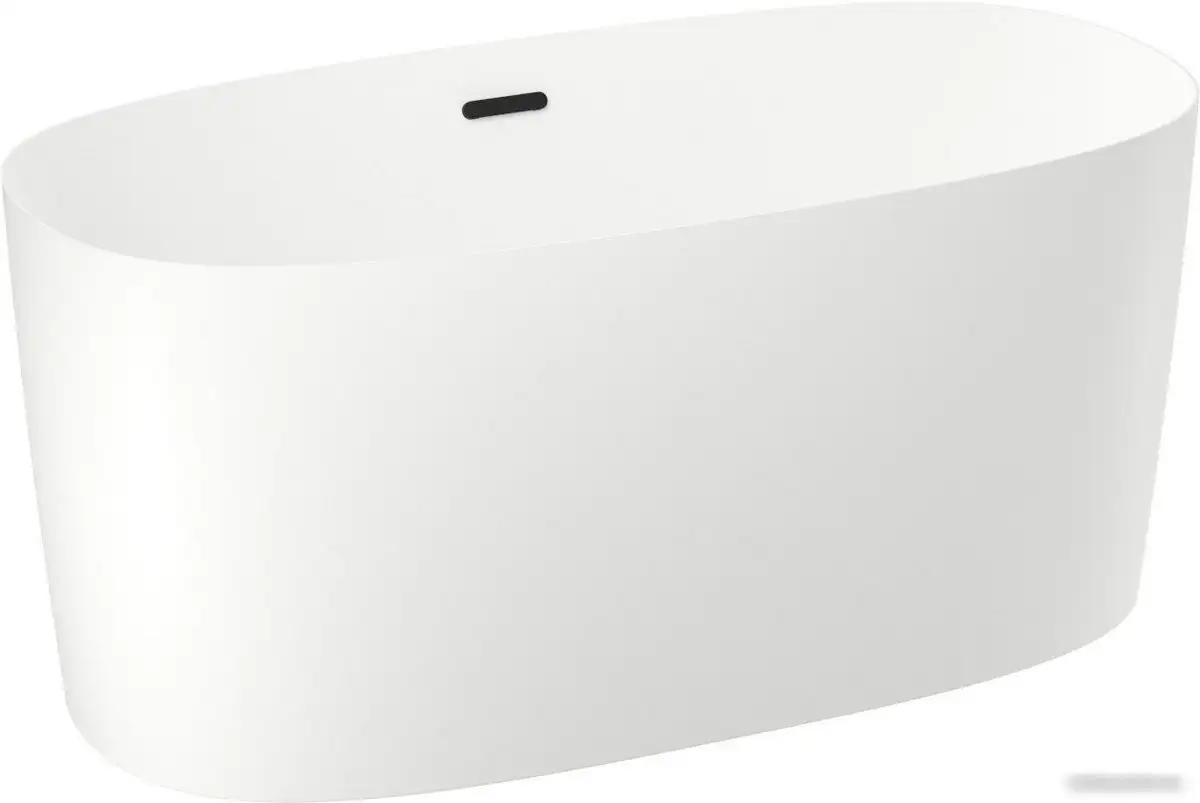 Ванна Wellsee C?lin 140x70 230201003 (отдельностоящая ванна белый глянец, экран, ножки, сифон-автомат матовый черный) - фото товара