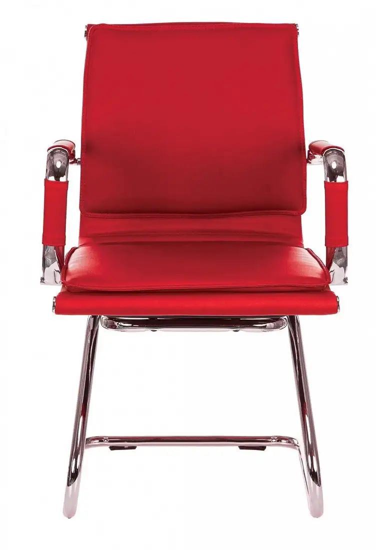 Офисный стул Бюрократ CH-993-Low-V (красный/низкая спинка/хром) – фото товара
