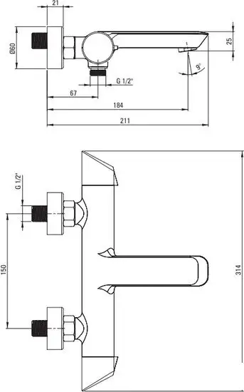 Смеситель Deante Arnika Gold BR BQA R10M - фото товара