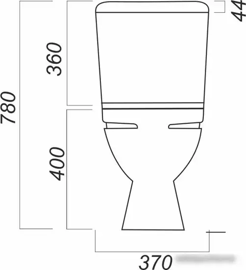 Унитаз Sanita Стандарт - Эконом SDTSACC01090112 - фото товара