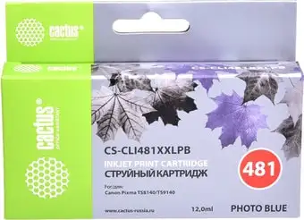 Картридж CACTUS CS-CLI481XXLPB (аналог Canon CLI-481XXL PB) – изображение в каталоге