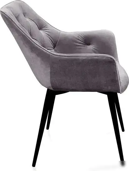 Стул с подлокотниками Ваш день Archi Barkhat 27 (серый, 2шт)