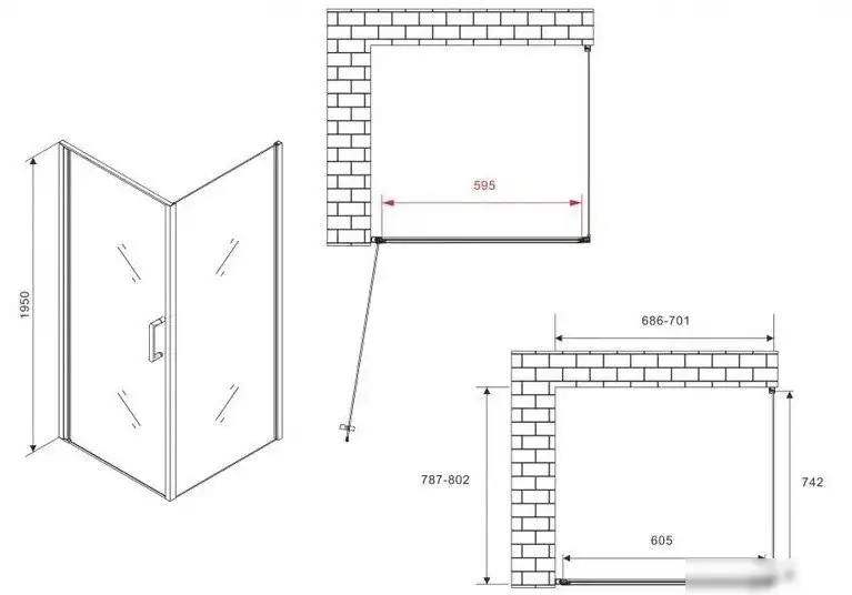 Душевой уголок Abber Sonnenstrand AG04070M-S80M - подробное фото Душевой уголок Abber Sonnenstrand AG04070M-S80M - фото товара