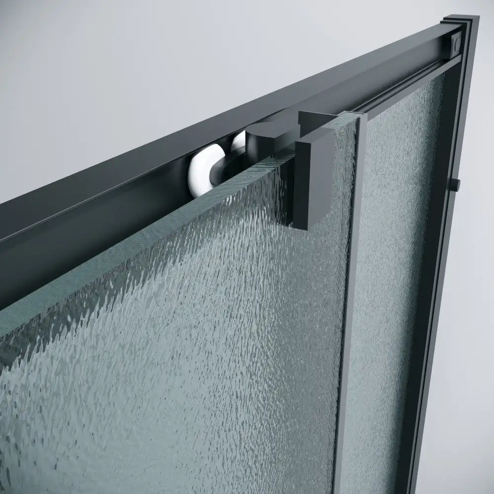 Душевой уголок Grossman Cosmo 90x90x195 300.K33.02.9090.21.02 (черный матовый/шиншилла стекло) - фото товара