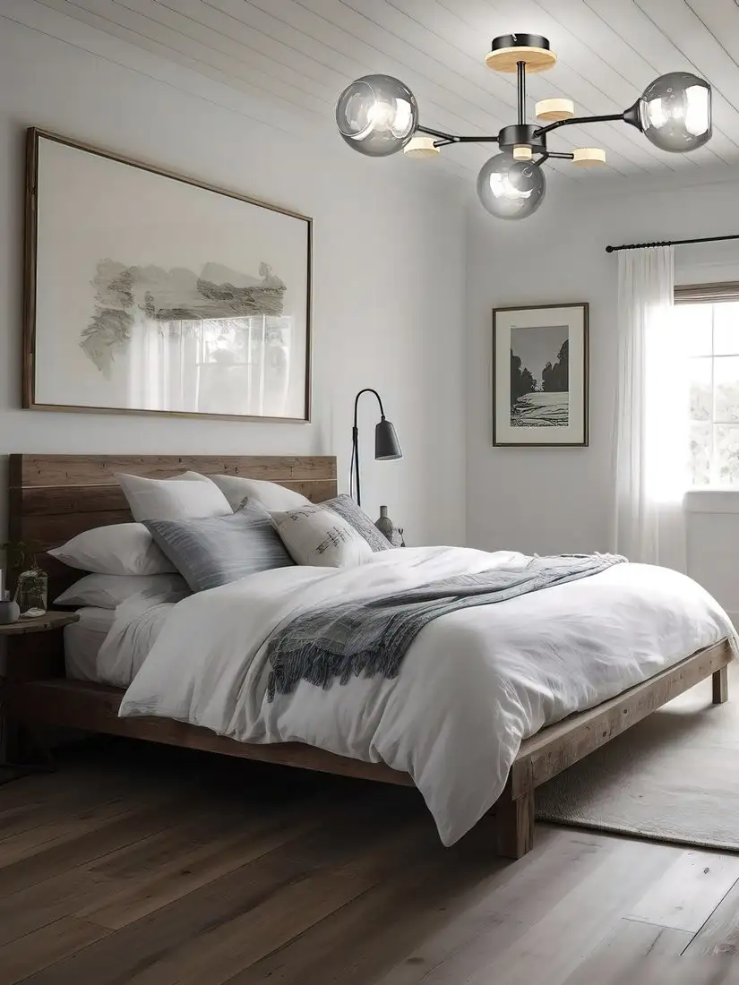 Припотолочная люстра Aitin Pro НПБ 02-3x60-105 N6780/3 (черный/дерево) – фото товара