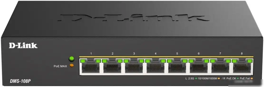 Неуправляемый коммутатор D-Link DMS-108P/A1A – фото товара