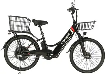 Электровелосипед SameBike Е-Alfa New SB-E-ALFA350-36/10 (черный) – изображение в каталоге