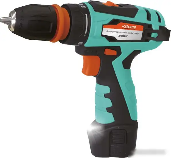 Дрель-шуруповерт Sturm CD3512SC (с 2-мя АКБ, кейс) – фото товара