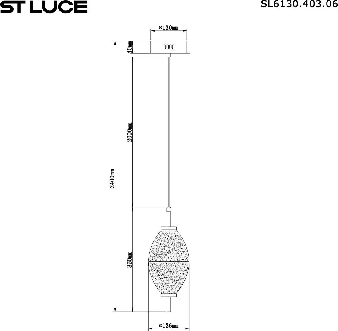 Припотолочная люстра ST Luce SL6130.403.06 – фото товара