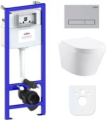 Унитаз Lavinia Boho Biore Compacto Rimless 6 в 1 77040087 - изображение в каталоге