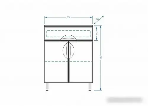 Vako Тумба Ника 600 15505 – фото товара