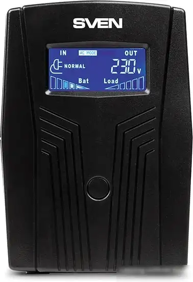 Источник бесперебойного питания SVEN Pro 650 (LCD, USB) – фото товара