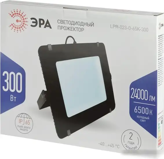 Уличный прожектор ЭРА LPR-023-0-65K-300 – фото товара