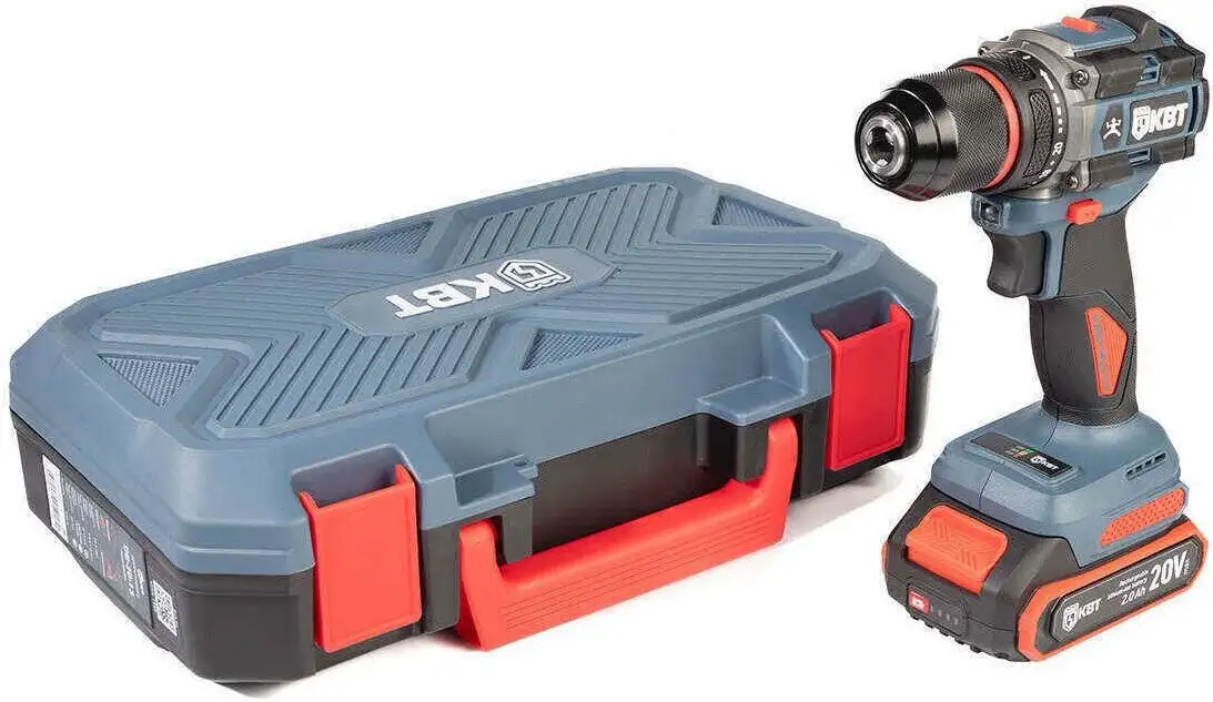 Дрель-шуруповерт КВТ Профи DB-20-13 (с 2-мя АКБ, кейс) – фото товара