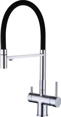 Смеситель Grocenberg GB4099 с гибким изливом (хром) - изображение в каталоге