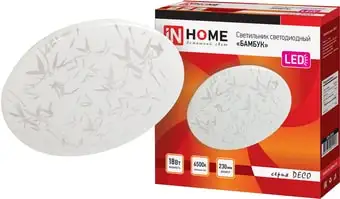 Люстра-тарелка In Home Deco 18 Вт 6500 К (бамбук) – изображение в каталоге