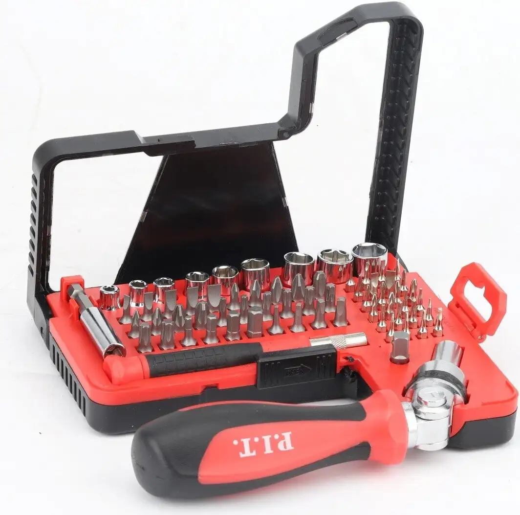 Набор отвертка с битами и головками P.I.T. Advance HSDR04-0068 (68 предметов) – фото товара