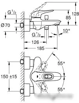 Смеситель Grohe Eurostyle 33591LS3 - фото товара