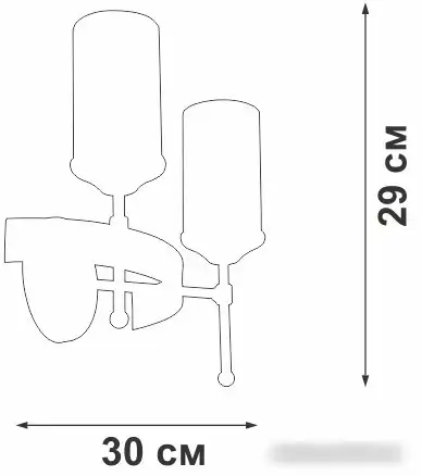 Бра Vitaluce V1813-7/2A – фото товара
