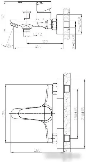 Смеситель Voda Snow SW 54 TW w/a - фото товара