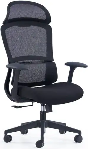 Офисное кресло SitZone CH-555A (сетка/ткань, черный) – изображение в каталоге