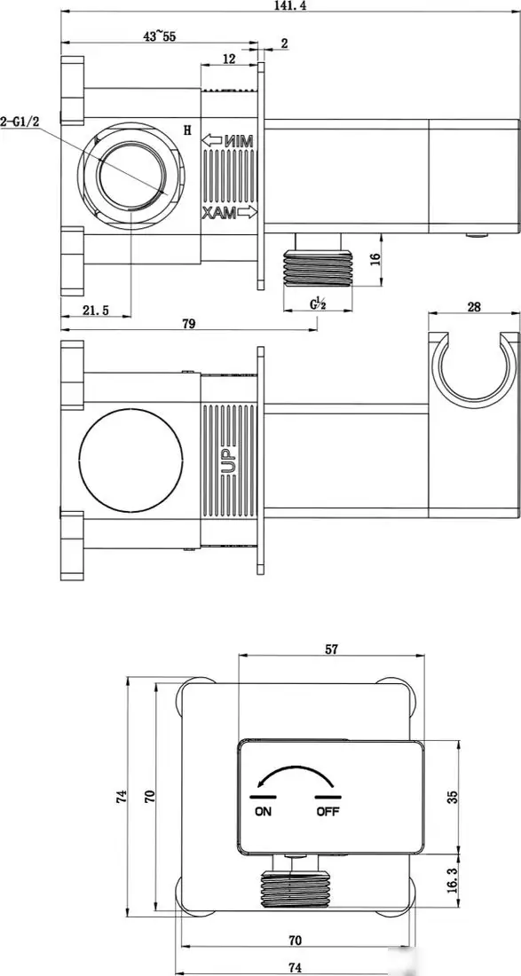 Гигиенический душ Altrobagno Universale 060148 Ni - фото товара