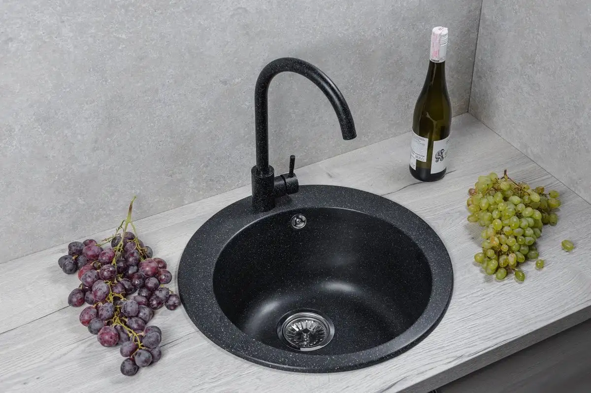 Кухонная мойка Marblan Orbi (черный) - фото товара