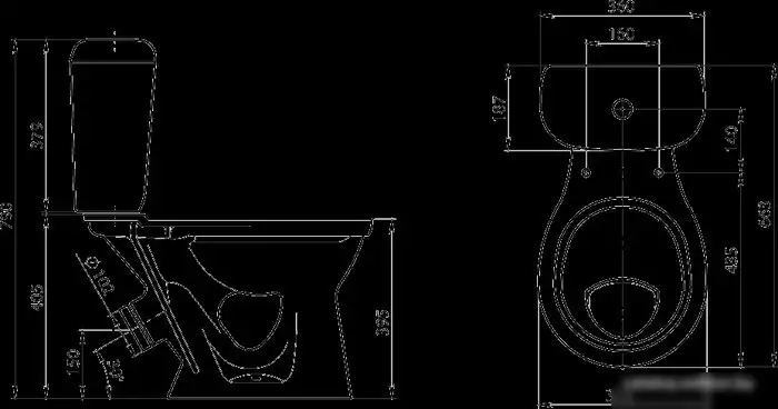 Унитаз Santeri Виктория Стандарт (1.P301.6.S00.00B.F) - фото товара