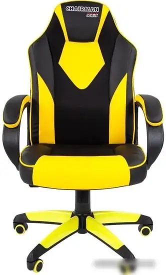 Кресло CHAIRMAN Game 17 (черный/желтый) – фото товара