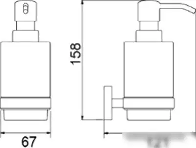 Дозатор Timo Selene 12039/03 (черный) – фото товара