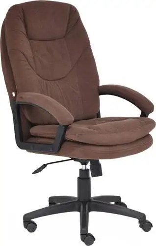 Кресло TetChair Comfort LT флок (коричневый) – изображение в каталоге