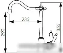 Смеситель Kaiser Vincent 31944-4 - фото товара