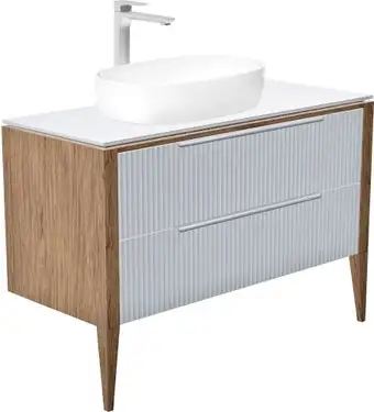 ЗОВ Тумба под умывальник Валенсия 120 MV1200RAL7047-KP13W (белый) – изображение в каталоге