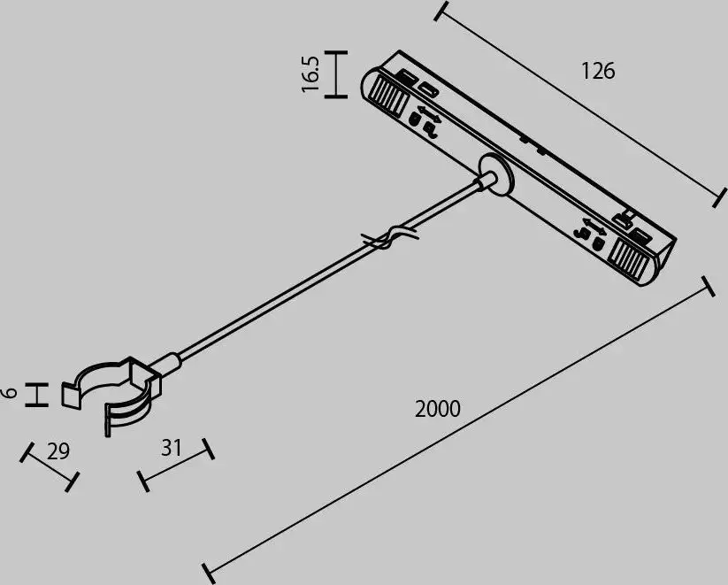 Коннектор питания шинопровода Maytoni Exility TRA101SWT-2B – фото товара