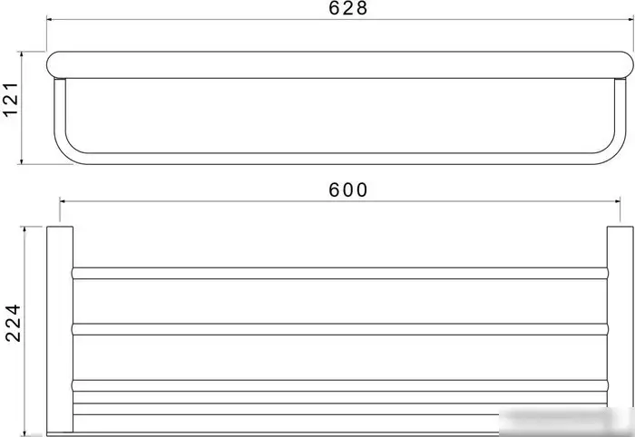 Полка для полотенца Aquatek Лира AQ4415CR – фото товара